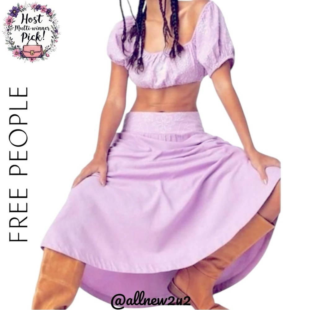 Free People 2 pc Set Lotus Gorgeous Soft Lilac Medium